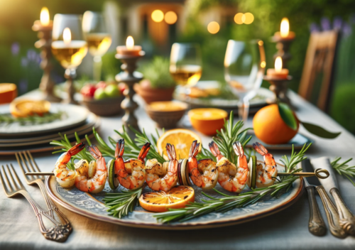 Rosemary Citrus Shrimp Skewers Recipe - The AI Gourmet