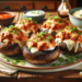 Buffalo Chicken Stuffed Portobello Mushrooms