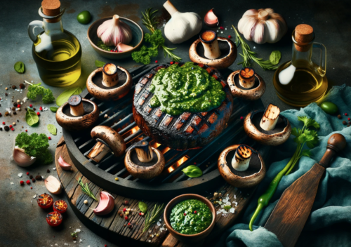 Grilled Portobello Steak With Chimichurri Sauce Recipe