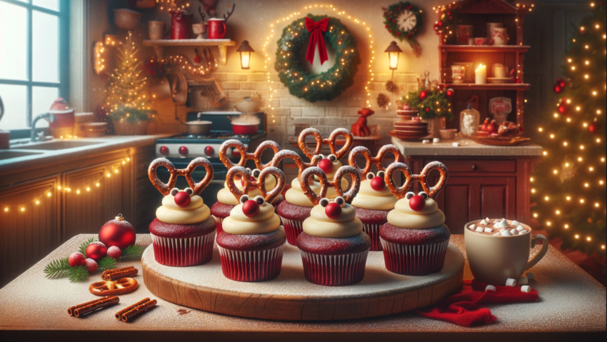 Rudolph's Red Velvet Cupcakes.theaigourmet.ca