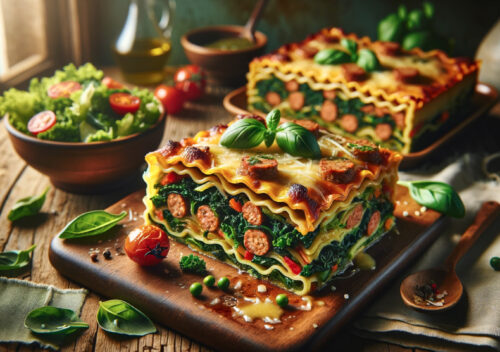 Sausage and Kale Lasagna