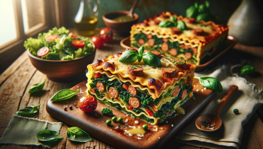 Sausage and Kale Lasagna