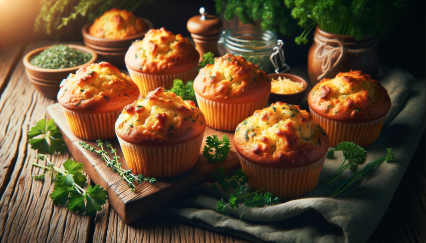 Savoury Herb and Cheese Muffins