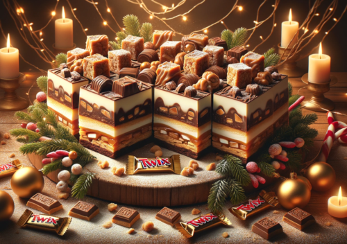 Twinkling Twixmas Toffee Bars