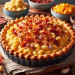 Blissful Bacon Mac n' Cheese Pie