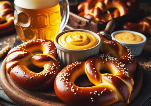 Buttery Soft Pretzels with Warm Beer Cheese Dip