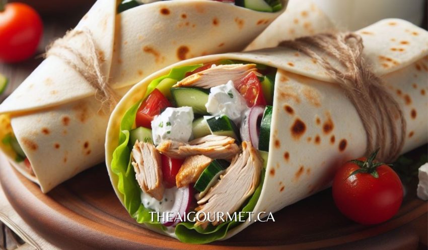 Greek Yogurt Chicken Salad Wraps